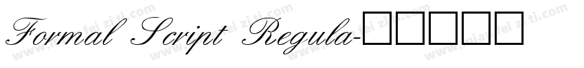 Formal Script Regula字体转换